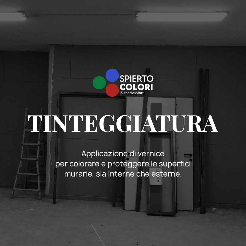 Descrizione del servizio di tinteggiatura offerto. Applicazione di vernice
per colorare e proteggere le superfici murarie, sia interne che esterne.